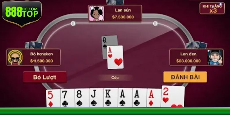 Mỗi ván có tối đa 4 hội viên tham gia